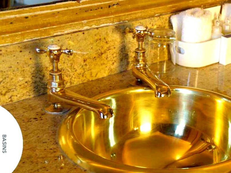William Holland Brass curva with brass interior