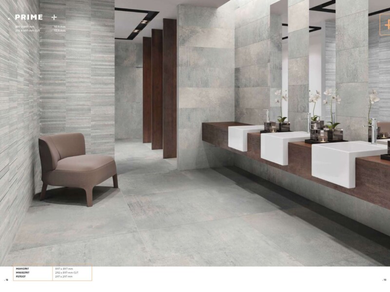 Płytki imitujące cement, gres porcelanowy
