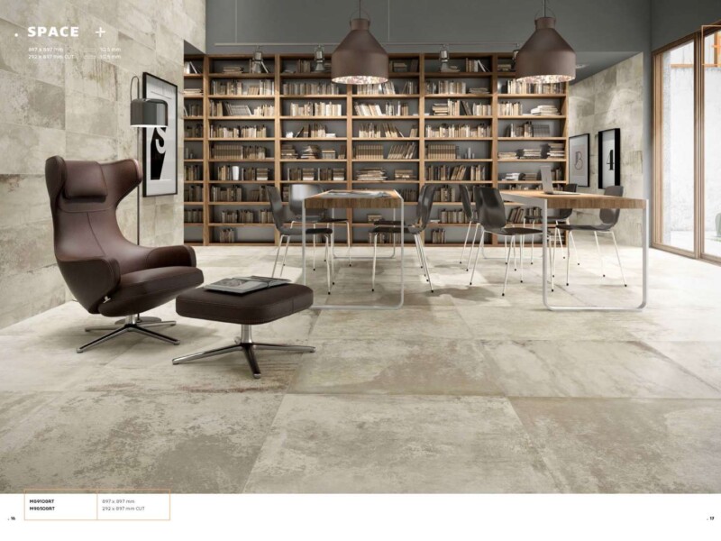 Płytki imitujące cement, gres porcelanowy