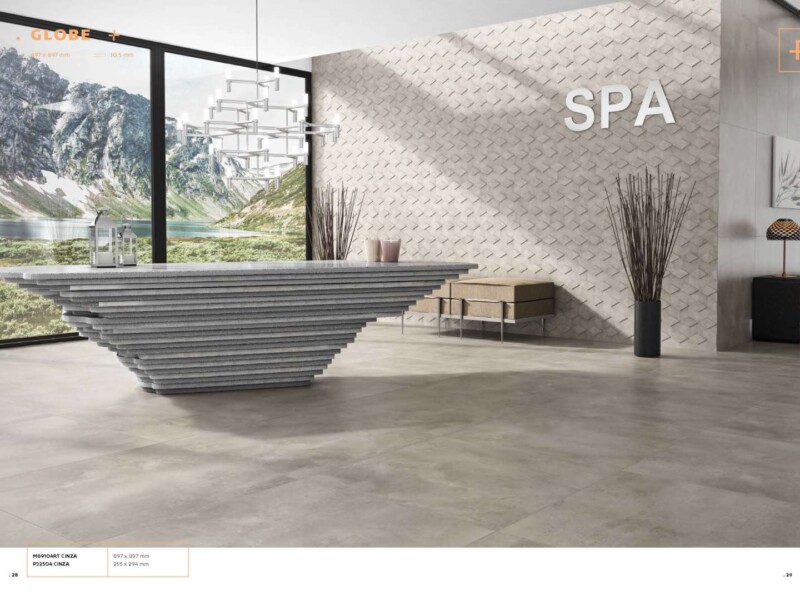Płytki imitujące cement, gres porcelanowy